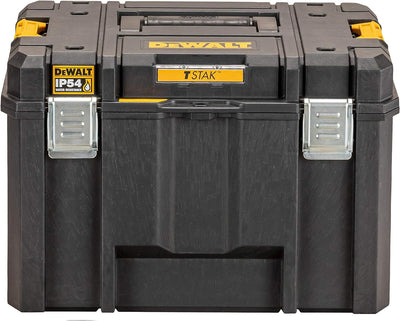 DEWALT TSTAK Tiefe Werkzeugbox VI, DWST83346-1 (44l Volumen, grossvolumige, kombinierbar mit anderen