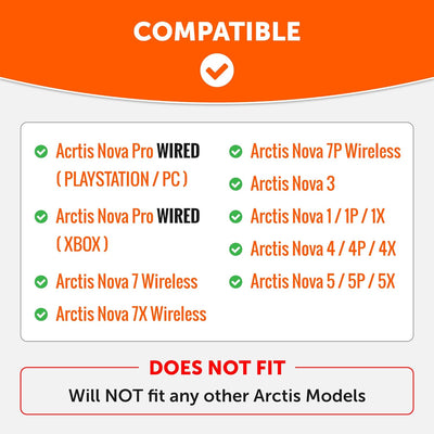 WC Freeze für Arctis Nova – Hybrid-Gewebe-Kühlgel-Ersatz-Ohrpolster für Arctis Nova Pro Wired, Nova