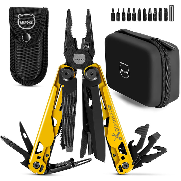 Multitool 23 in 1 with Premium Gift Box, Screwdrivers Saw Screwdrivers Bottle Opener Pliers Camping