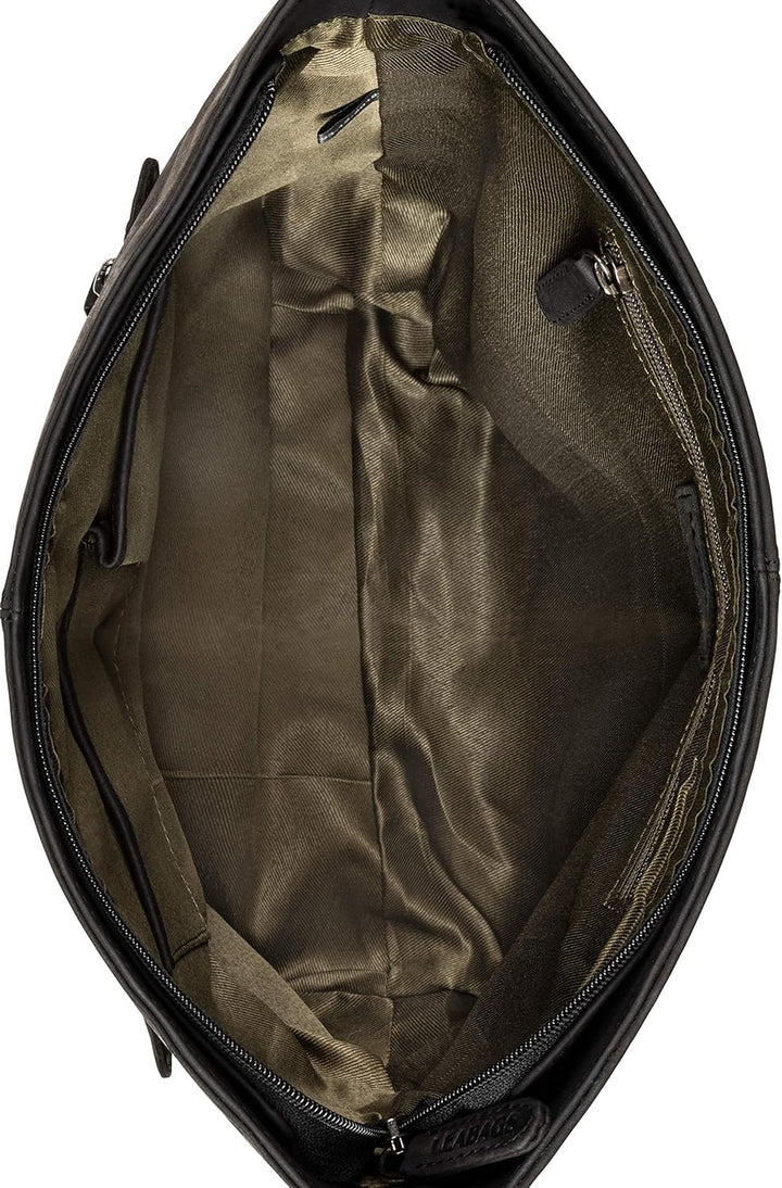 LEABAGS Leder Handtasche Damen I Premium Echtleder Shopper I Tote Bag I Damen Business Tasche I Trag