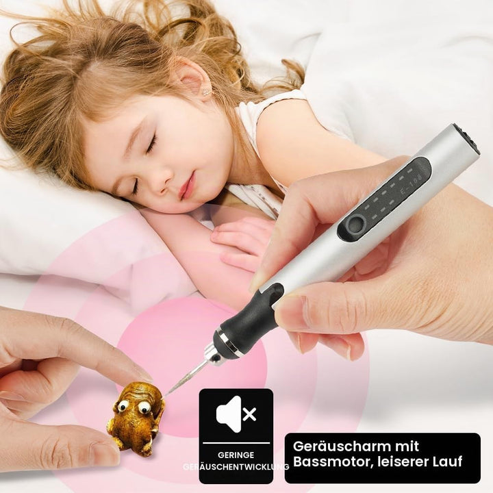 Ainiv USB Wiederaufladierbar Gravur Werkzeug Kit, Elektrischer Mini Graveur Gravurwerkzeug, Tragbar