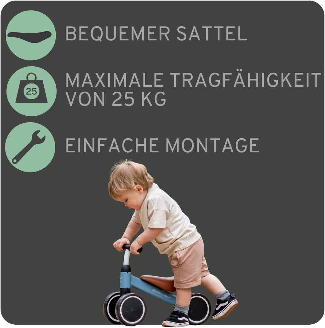 Bandits & Angels Laufrad Little Starter für 1 Jahre (Petrol Blau), Petrol Blau