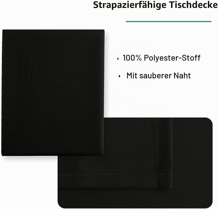 Hiasan Glatt Tischdecke Fleckenabweisend Tischtuch mit Lotuseffekt Leicht Wasserabweisend Tischwäsch