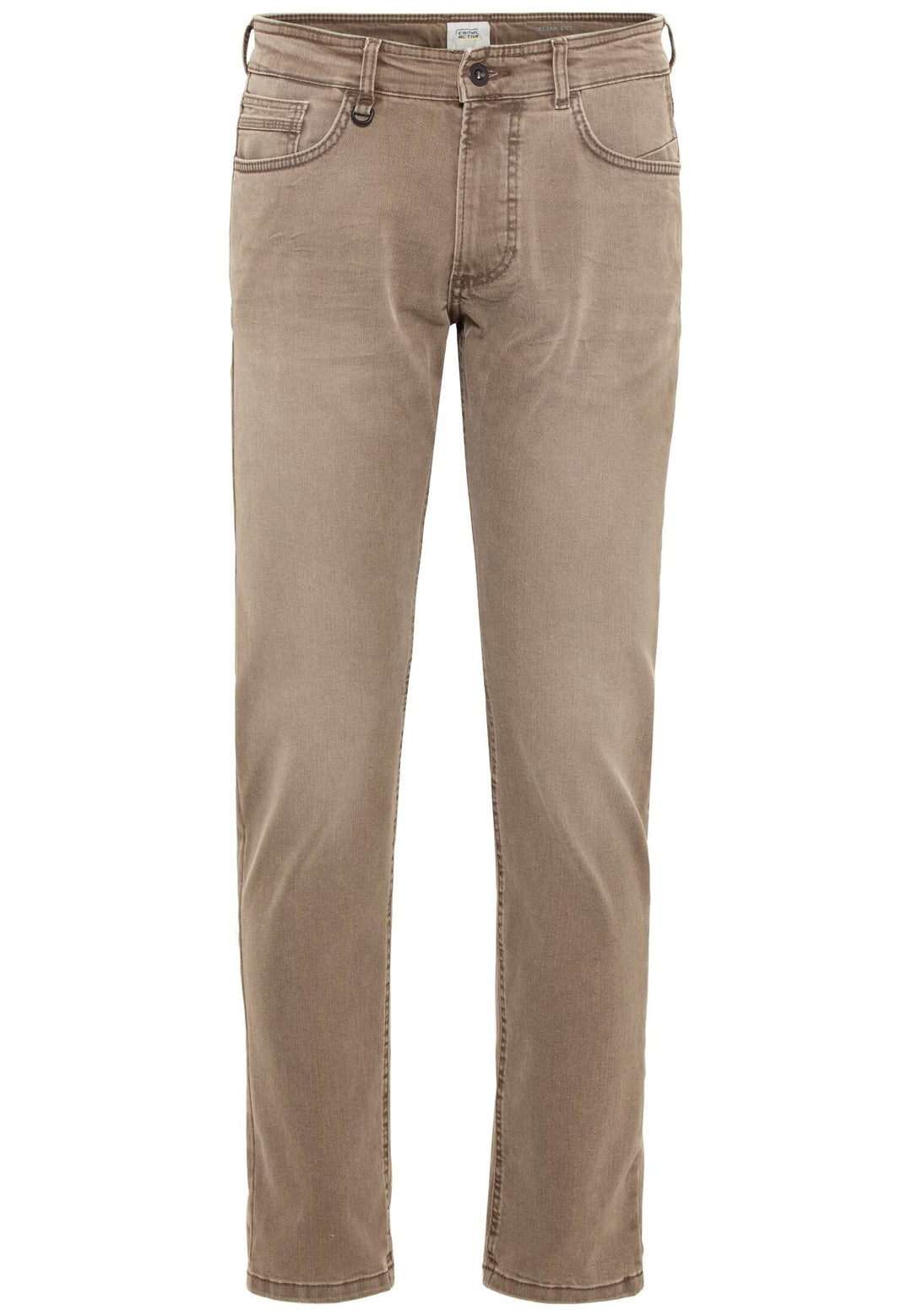 camel active Herren Slim Fit 5-Pocket Jeans 31W / 32L Braun, 31W / 32L Braun