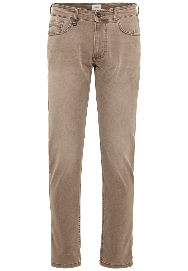 camel active Herren Slim Fit 5-Pocket Jeans 31W / 32L Braun, 31W / 32L Braun