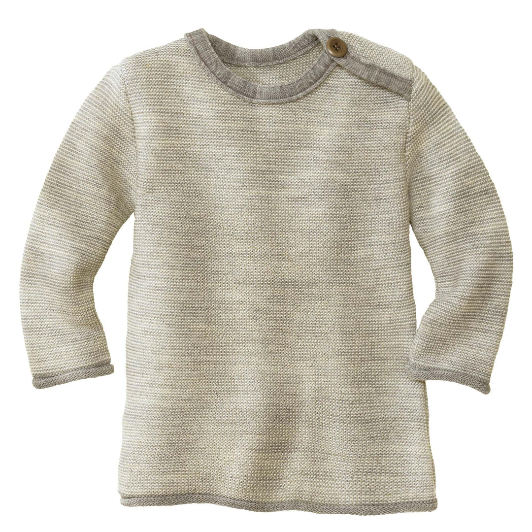 Melange-Pullover Baby & Kleinkind - 100% Bio-Merino – atmungsaktiv & kuschelig warm - Unisex Gr. 50-