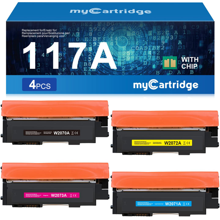 MYCARTRIDGE 117A Toner Kompatibel für HP 117A Toner Set Ersatz für Color Laser MFP 179fwg 179fnw 178