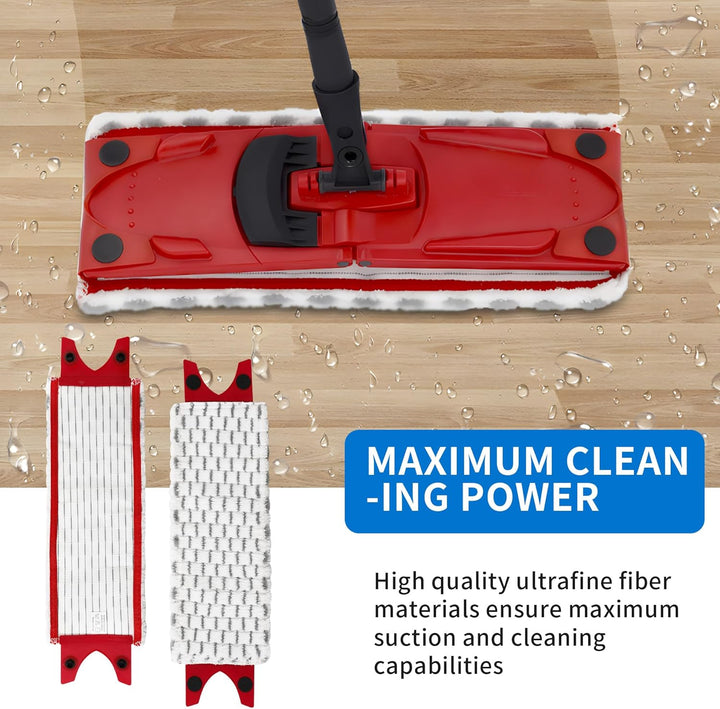 4 Stück Bodenwischer Wischmopp Ersatzbezug für Vileda Set, für Vileda Ultramax/Easy Wring UltraMax/U