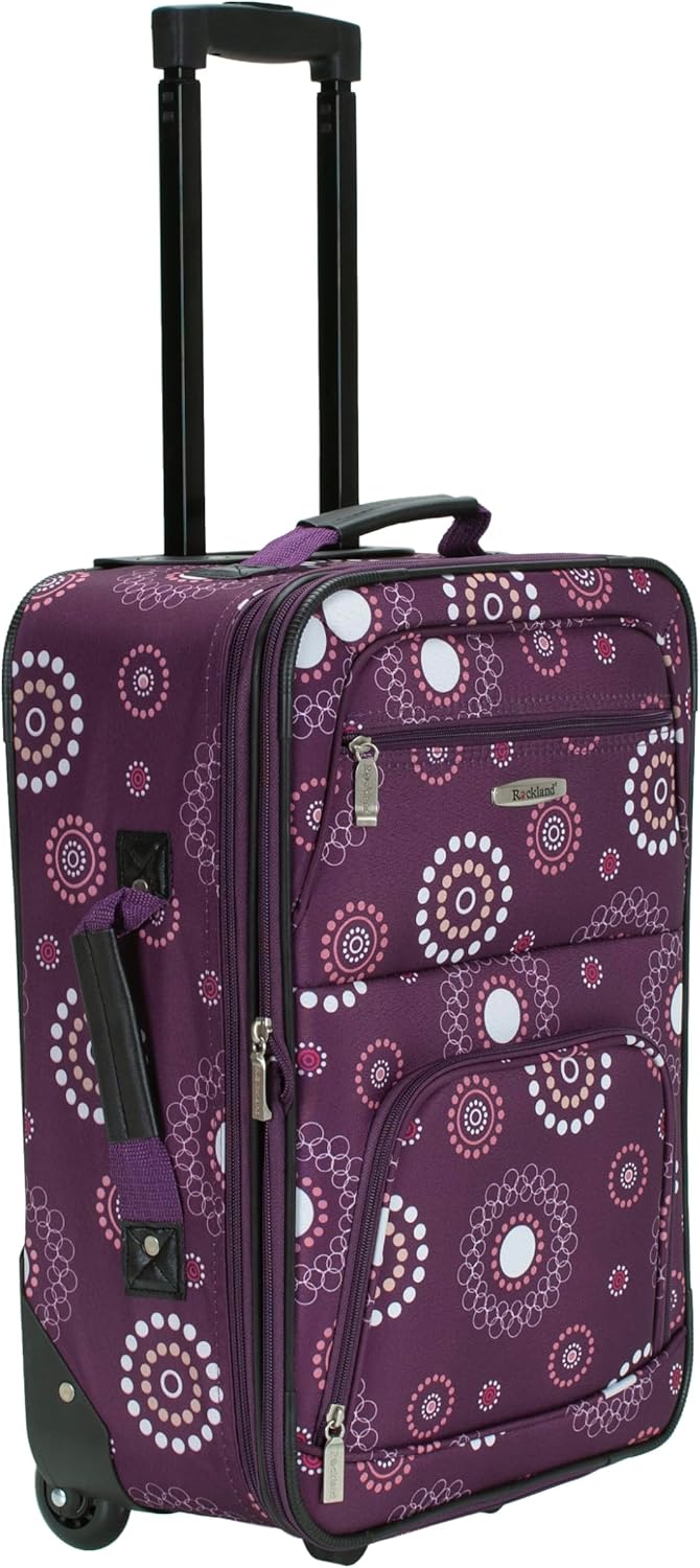 Rockland Modisches Softside-Gepäck-Set, Violett/Perle, Einheitsgrösse, Fashion Softside Gepäck-Set E
