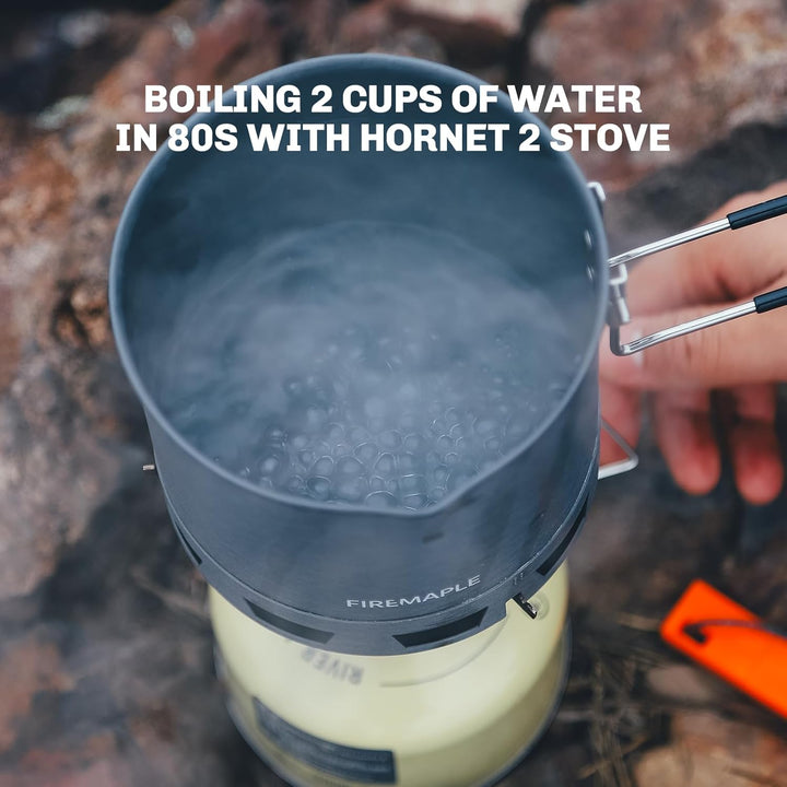 Fire-Maple Petrel G2 750ml Camping Topf Ultraleicht (184,5g) – Faltbarer Kochtopf mit Wärmetauscher