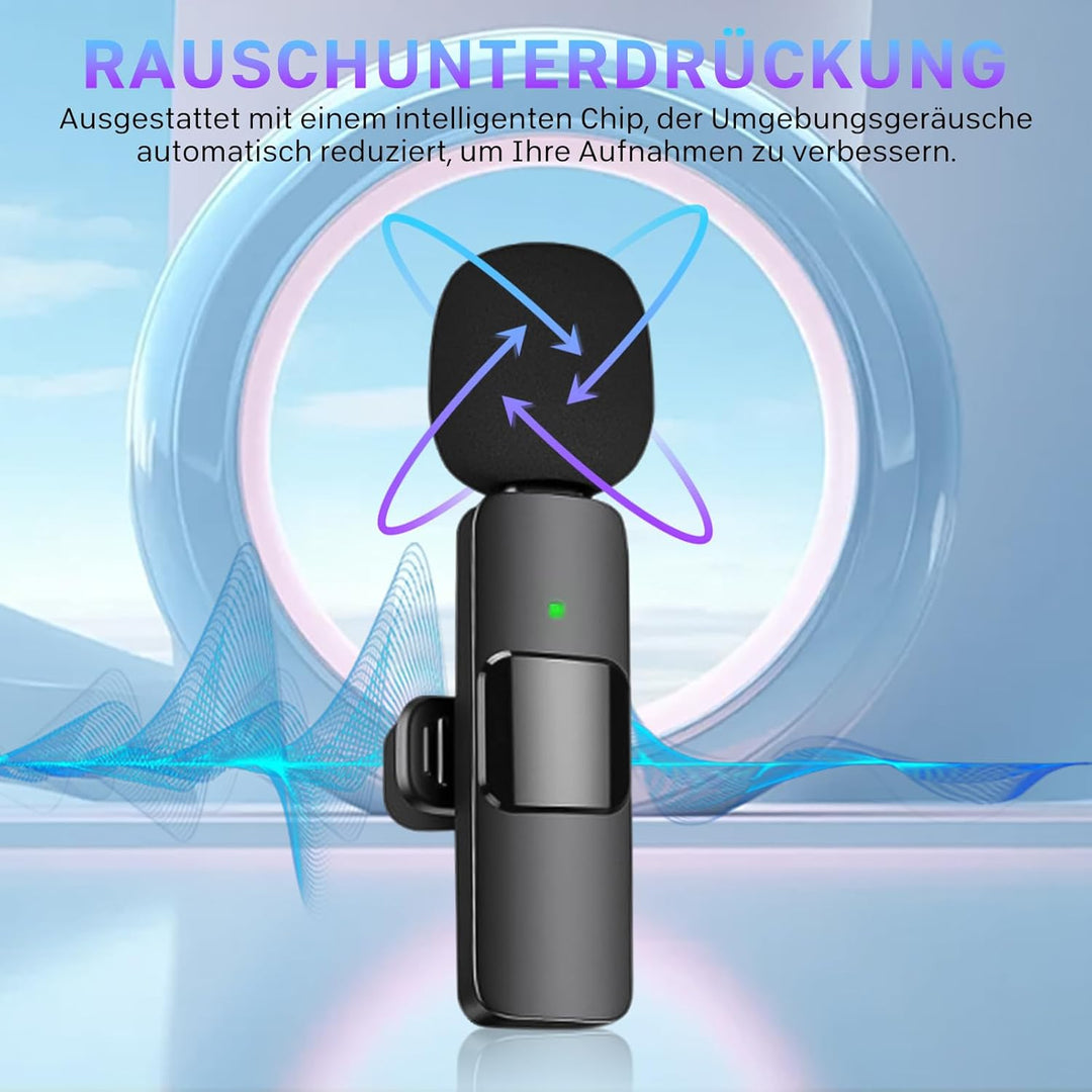 Lavalier Mikrofon USB C,Mini Mikrofon für iPhone,Android,iPad,PC,Ansteckmikrofon Recording-Equipment