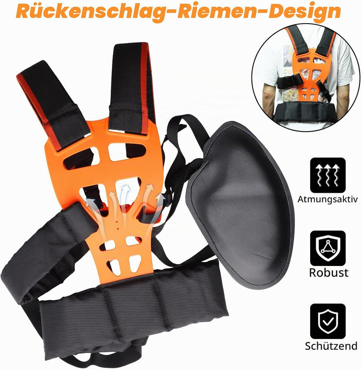 QKTYB Doppel Schultergurt Tragegurt Profi Schulterriemen Motorsense Trimmer Schultergurt für Motorse