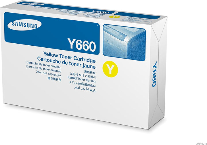 Samsung CLP-Y660B/ELS Original Toner (Hohe Reichweite, Kompatibel mit: CLP-610/CLP-660/CLX-6200/6210
