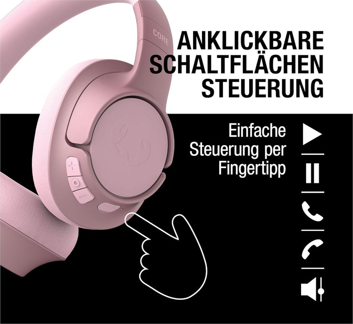 Fresh 'n Rebel Clam Core Bluetooth kopfhörer Over Ear mit ENC-Mikrofon (perfekte Anrufe), Kabellose