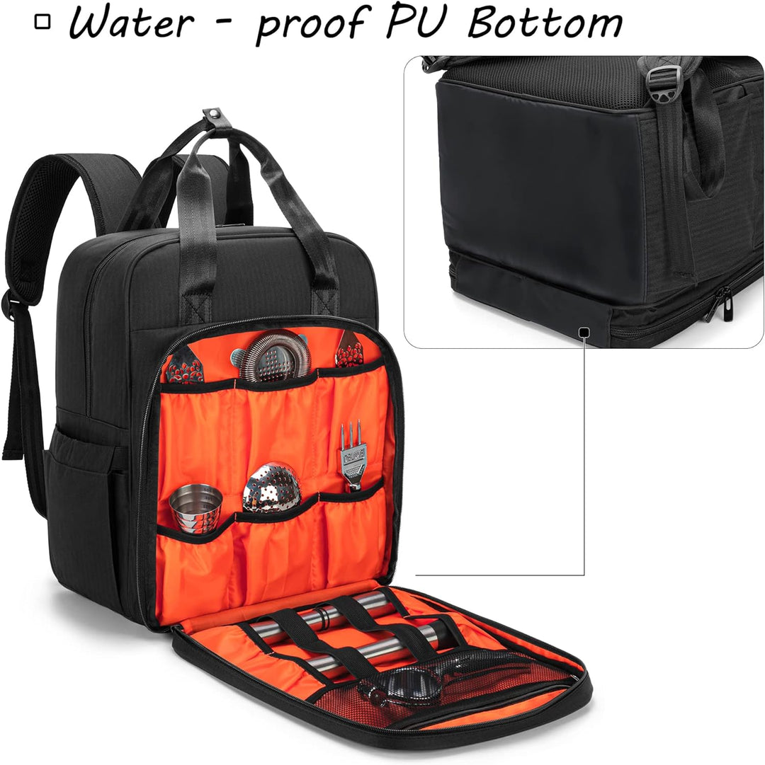 CURMIO Cocktail Shaker Set Tasche, Aufbewahrungstasche für Bartender Sets, Tragetasche für Barkeeper