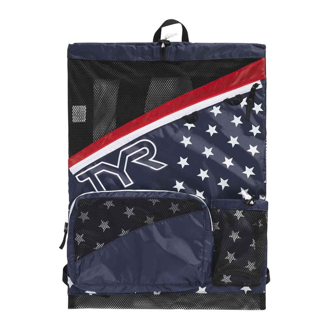 TYR Elite Team Mesh Rucksack Red/Navy Einheitsgrösse, Red/Navy Einheitsgrösse