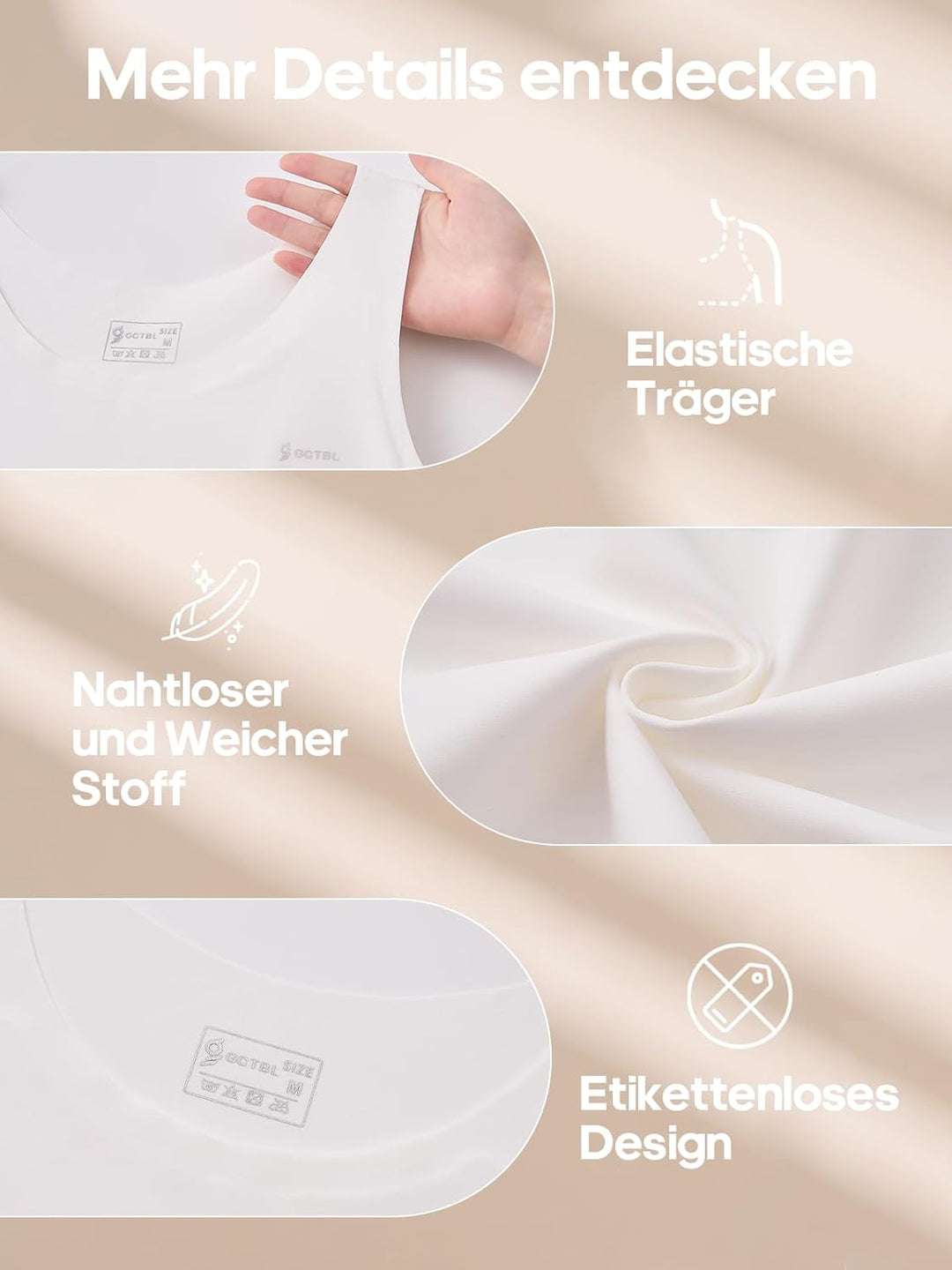 Brust Binder für Transgender FTM Trans Binder Atmungsaktive Nahtlos Schwimm Binder Bra Weiss XL, Wei