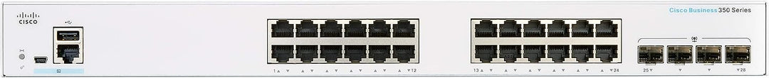 Cisco Business CBS350-24T-4G Managed Switch | 24 GE-Ports | 4 x 1G-SFP | Begrenzter Lebenszeitschutz