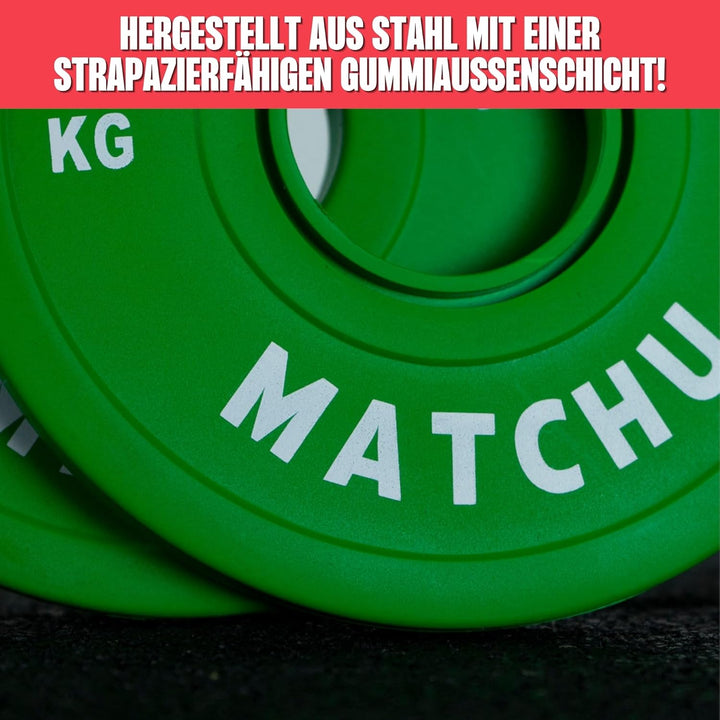 Matchu Sports | Fractional Plates | Mini Hantelscheiben | 0,25/0,5/1/1,5/2,5 KG | Satz mit 2 Stück |