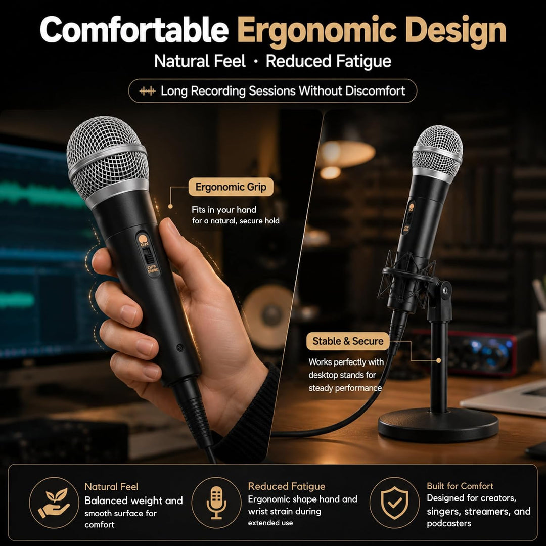 Dynamischer Mikrofon, Professionelles USB-Kondensatormikrofon | Vocal Dynamisch Microphone Karaoke H