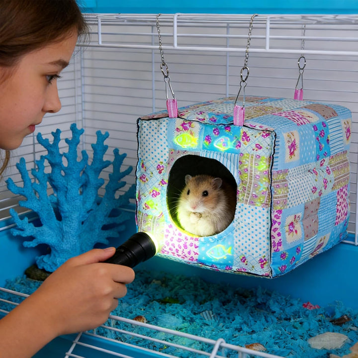 Hängematte für Kleintiere Frettchen Ratte Meerschweinchen Hamster Chinchilla, Luxus Hängematte, Klei