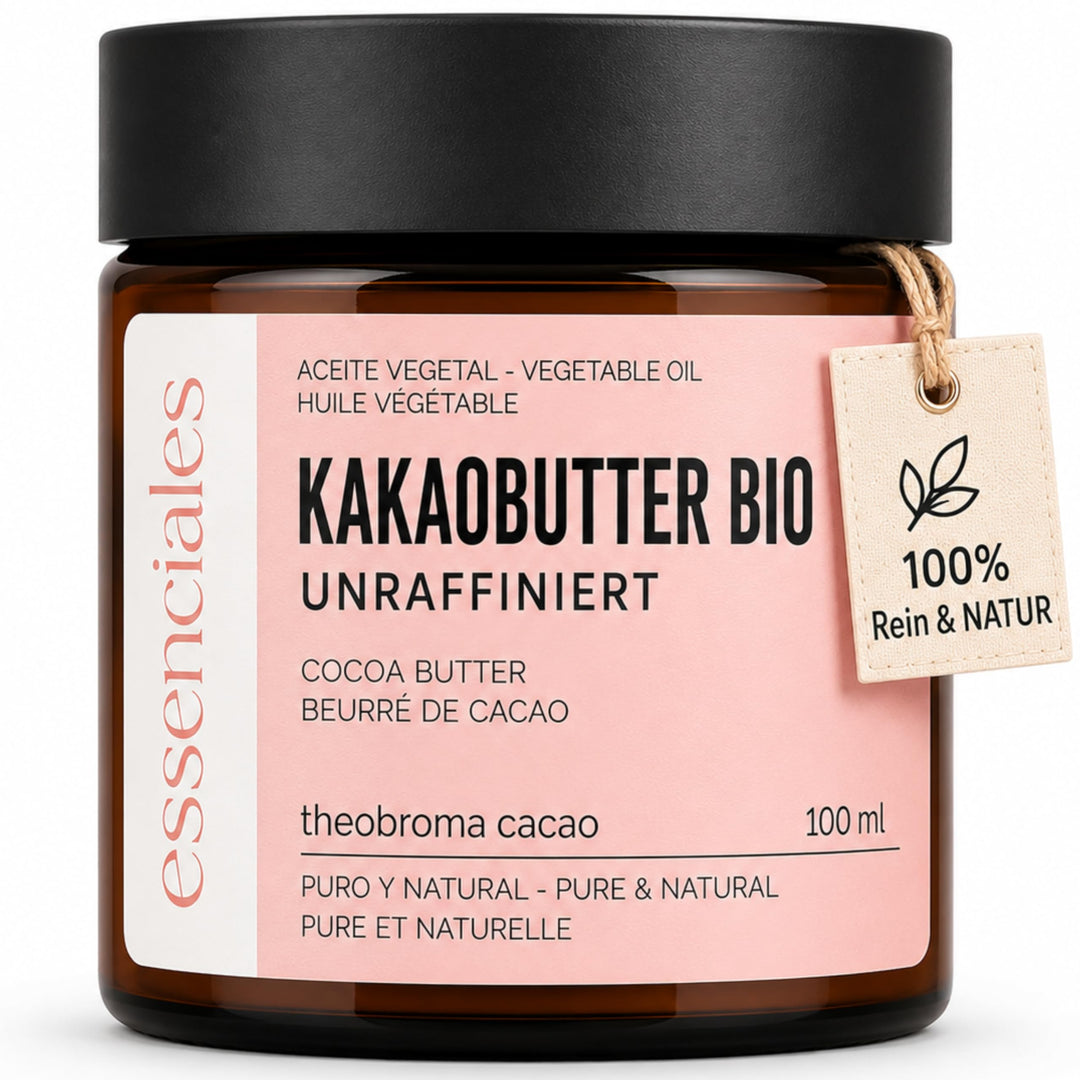 Kakaobutter Bio Nativ Kaltgepresst Theobroma Cacao Butter Natürlich Reine Pflege Haut Haar Körper Li