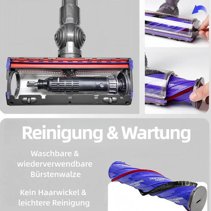 Anti-Verwicklungs Bodenbürste für Dyson V7 V8 V10 V11 V15 Staubsauger, TorqueDrive Motorhead Turbobü