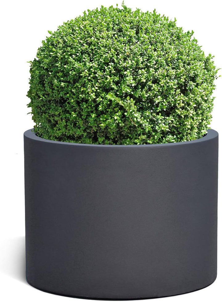 ESCHBACH® Pflanzkübel Low Cylinder 60 Anthrazit Schwarz Rund * 60 x 60 x 41 cm * 10 Jahre Garantie 6