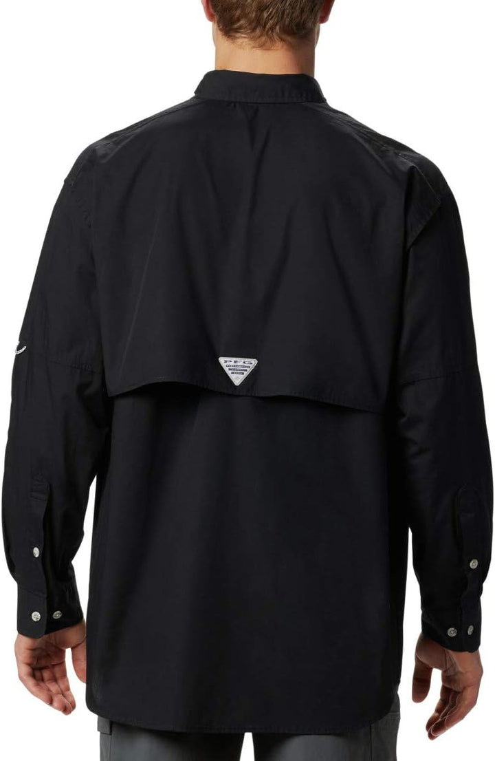 Columbia Herren PFG Bonehead Langarmshirt, Baumwolle, Entspannte Passform Sport-Shirts 3X Schwarz, 3