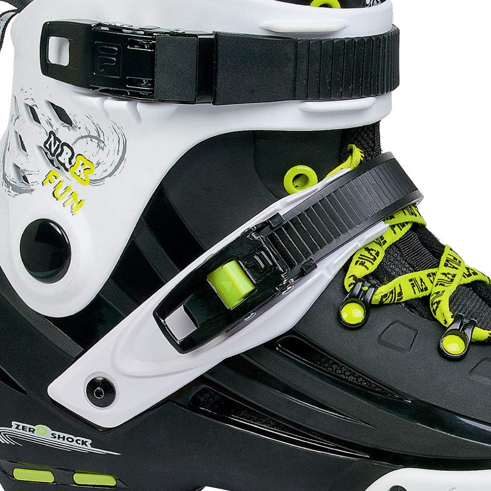 FILA Nrk Fun Inline Skate 42 BLACK/YELLOW/MAGENTA, 42 BLACK/YELLOW/MAGENTA