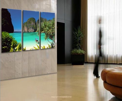 islandburner Bild Bilder auf Leinwand KOH Tao Thailand Samui Traumstrand XXL Poster Leinwandbild Wan