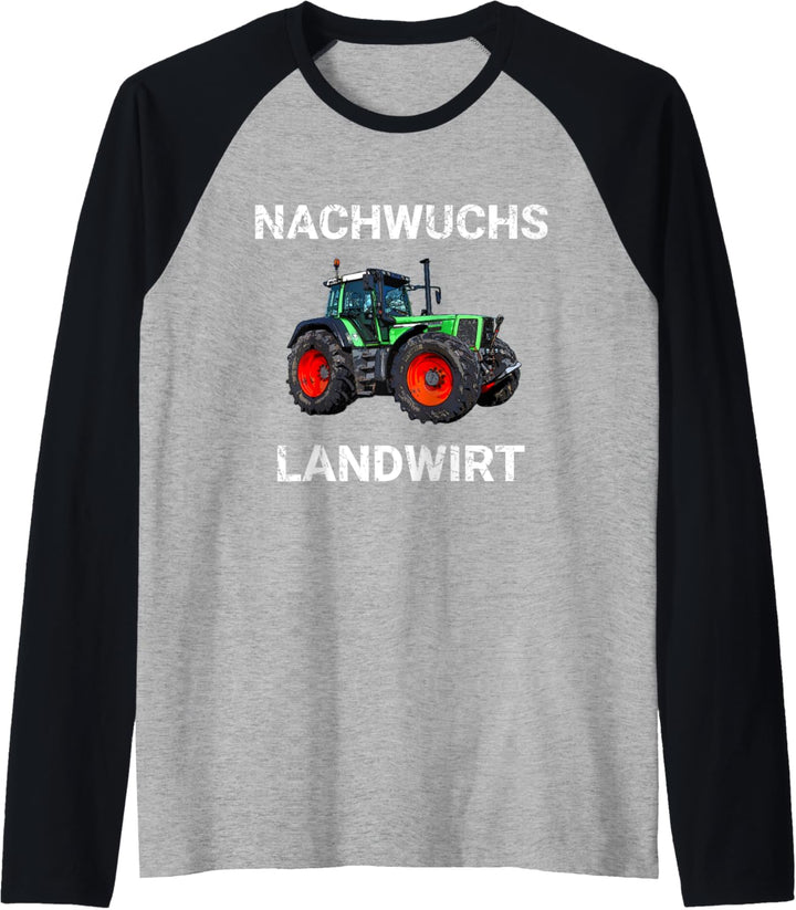 Traktor Nachwuchs Landwirt Trecker Sohn Kind Landwirtschaft Raglan