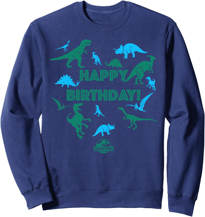 Jurassic World Happy Birthday Dinosaur Silhouettes Sweatshirt