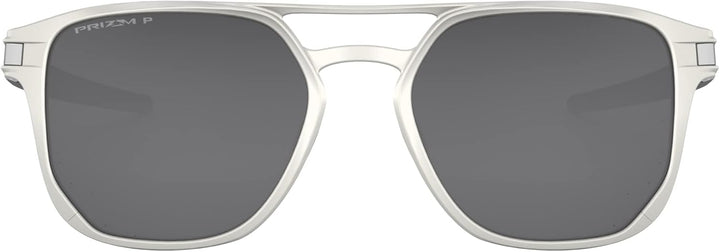 Oakley Herren Latch Alpha OO4128 Sonnenbrille 53 Grau (Matte Silver), 53 Grau (Matte Silver)