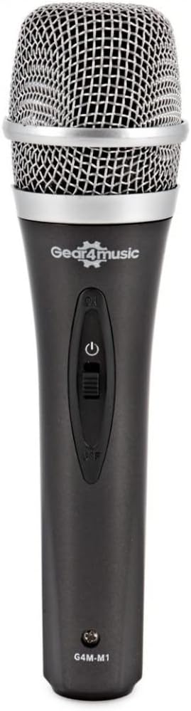 Gear4Music Dynamisches Gesangsmikrofon XLR mit Schalter