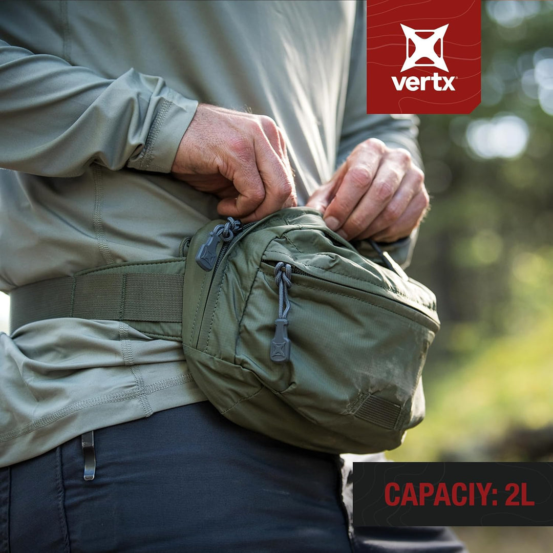 Vertx Long Walks MP 2L Tactical Waist Fanny Pack Concealed Carry Gear Bag for Travel, CCW, EDC-Arbei