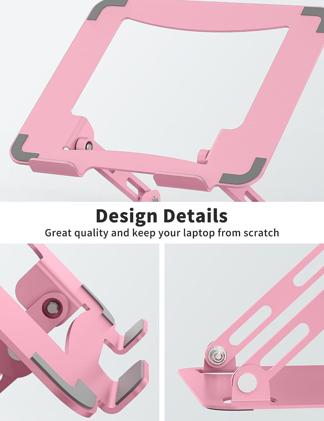 SOUNDANCE Einstellbarer Laptop Ständer, Tragbarer Laptop Riser, Ergonomischer Design Computer Halter