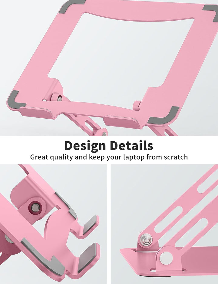 SOUNDANCE Einstellbarer Laptop Ständer, Tragbarer Laptop Riser, Ergonomischer Design Computer Halter