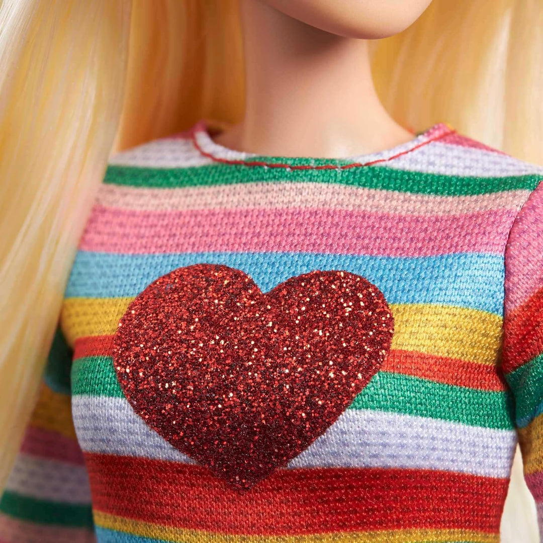 Barbie Puppe, Malibu Adventure for Two Serie, blonden Haaren, Herz Shirt, Denim Shirt, inkl Puppe, G