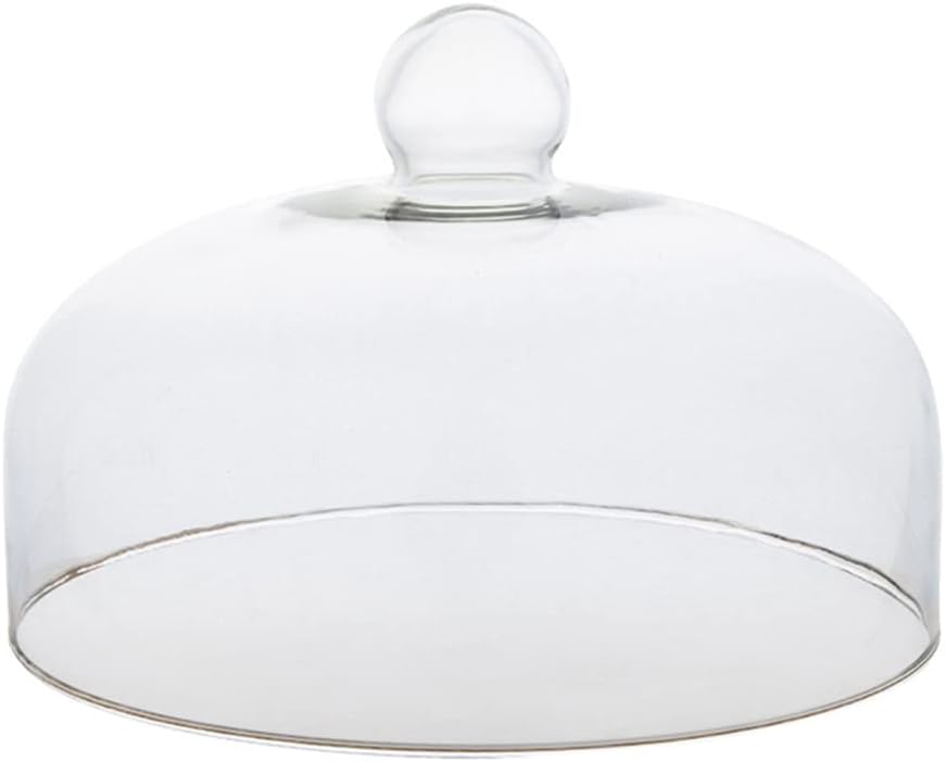 Yardwe Kuchen Glocke Glas Transparent Glasglocke Käseglocke Käse Torten Kuchen Glashaube Tortenglock