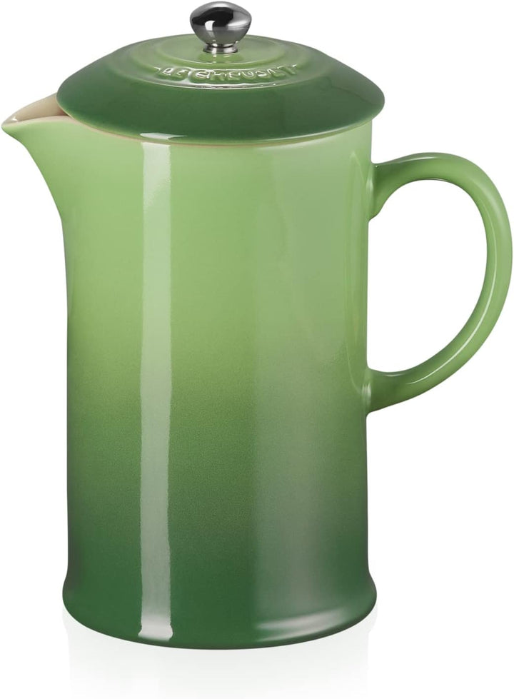 Le Creuset Kaffee-Bereiter/French Press mit Edelstahl-Presseinsatz, 1 L , Steinzeug, Bamboo, 6070608