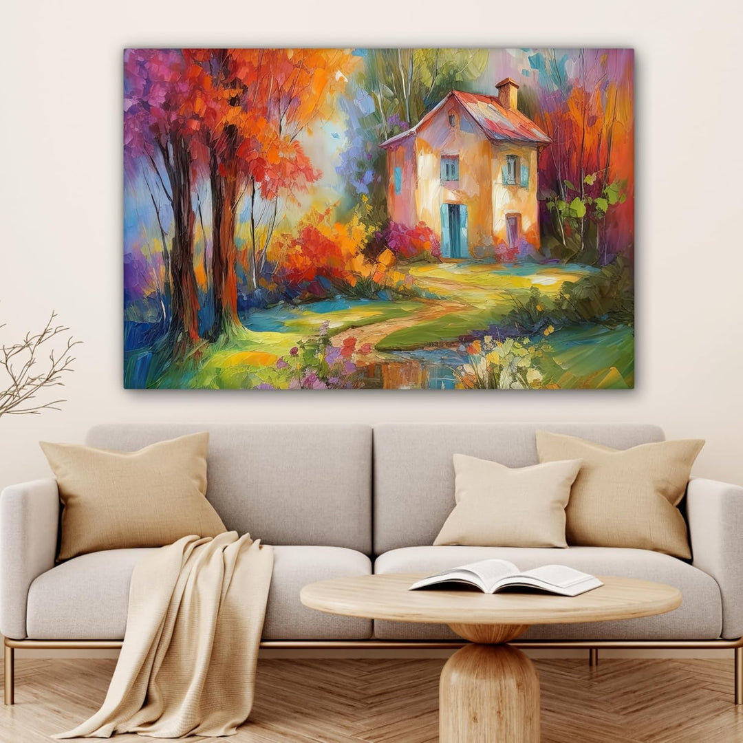 MuchoWow© Leinwandbild Gross 120x80 cm XXL Dekoration Wohnzimmer Bilder Aufhängen Wall Decoration Li