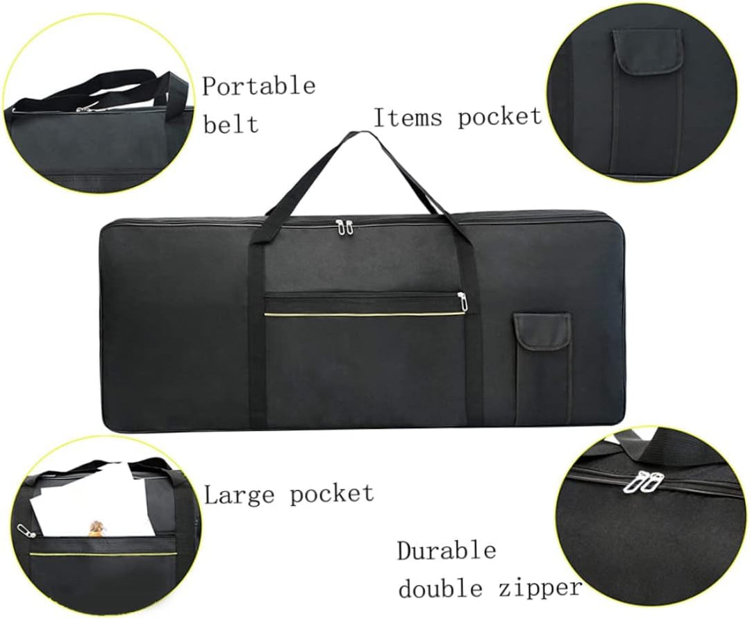 Keyboard Gig Bag 76 Tasten Tragbares E-Piano Gepolsterte Keyboard-Tragetasche Tragbare Keyboard-Trag