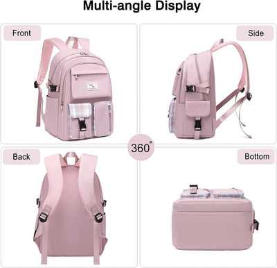 FANDARE Beiläufig Rucksack Schulrucksack Schulranzen Daypacks mit 15.6 Zoll Laptopfach Schultaschen