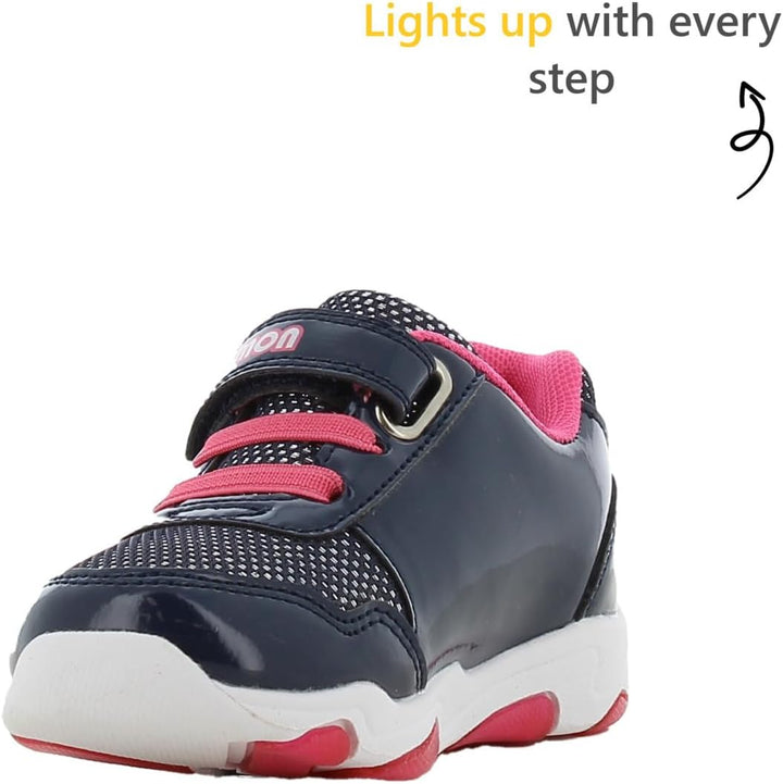 Pokemon Schuhe Mädchen von 2 bis 6 Jahre, LED Leuchtschuhe für Kinder mit Pikachu Motiv, Turnschuhe