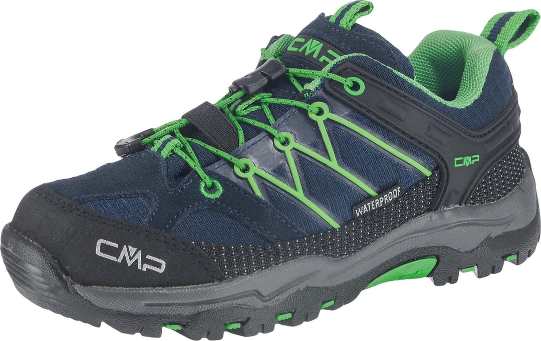 CMP Unisex Kinder Kids Rigel Low Trekking Shoes WpTrekking-Schuhe 28 EU B Blue Gecko, 28 EU B Blue G