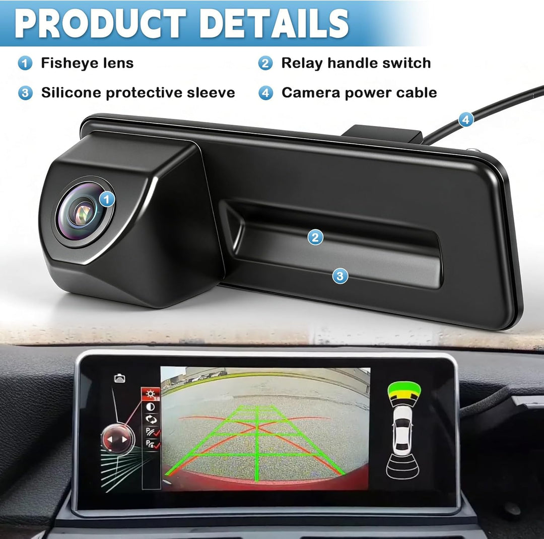 HD 1080P Auto Rückfahrkamera Ersatz für Skoda Fabia Audi A1 A3 2012-2015 Yeti Superb Roomster 2010-2