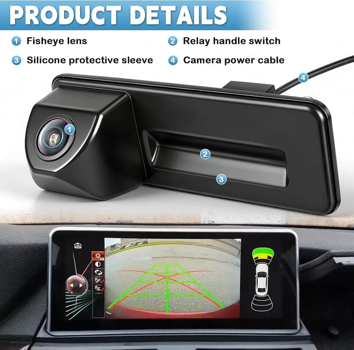 HD 1080P Auto Rückfahrkamera Ersatz für Skoda Fabia Audi A1 A3 2012-2015 Yeti Superb Roomster 2010-2
