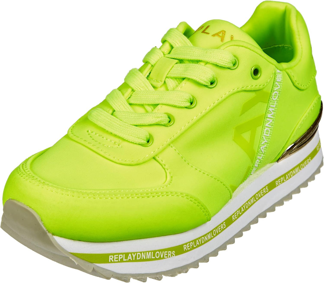 Replay Mädchen Penny Jr Lycra Sneaker 31 EU 2327 Yellow Fluo, 31 EU 2327 Yellow Fluo