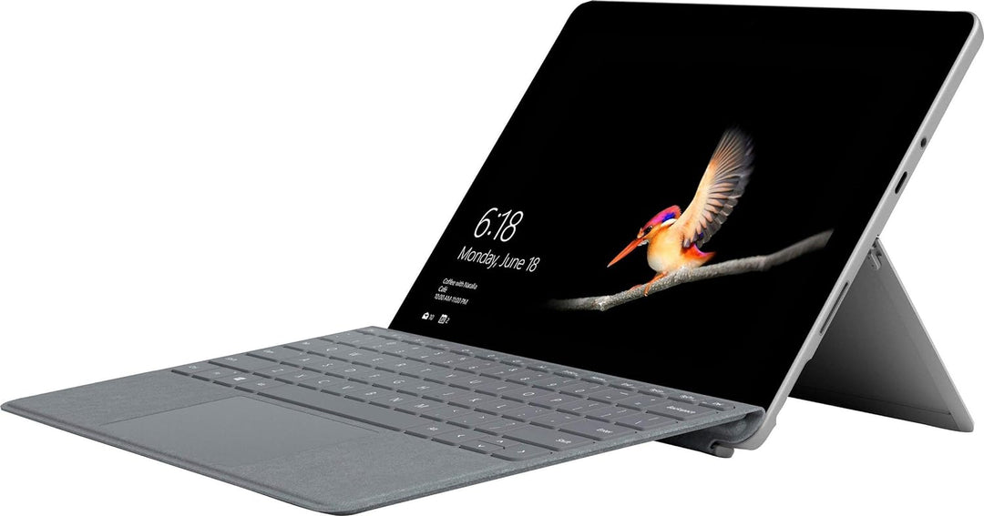 Microsoft Surface Go Type Cover für Handy, Platinum, QWERTY, Cover Port, Tastaturen für Mobiltelefon